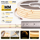 Fita de Led Cob 12w/m ( Ligação Direta 127v/220v 320Leds 1200Lm/m IP44 10mts Frete Grátis )