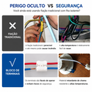 Conector de Emenda para Fios 2 Vias Sem Solda Antichama