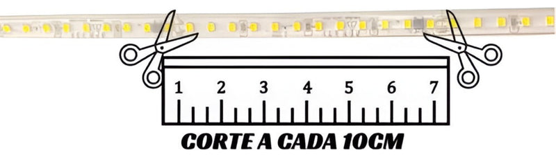 Llink Paula - 60 metros FITA 120LED 220V 3000K IP65 + 10 CONECTOR 90º