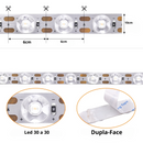 FITA LED ( 3030 MEGA LENTE 60LED IP44 24W LIGAÇÃO DIRETA 127V 3X SEM JUROS )