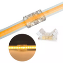 CONECTOR FITA LED KIT 10 CONECTOR ACRILICO RETO PARA FITAS DE 8MM