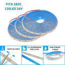 Fita Led para Piscina ( 10w/m IP68 2835 24v 1000lumens/m 15 metros + Fonte Frete Grátis )