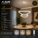 Pendente Ascend LED Moderno Dourado com Esferas de Vidro Bivolt