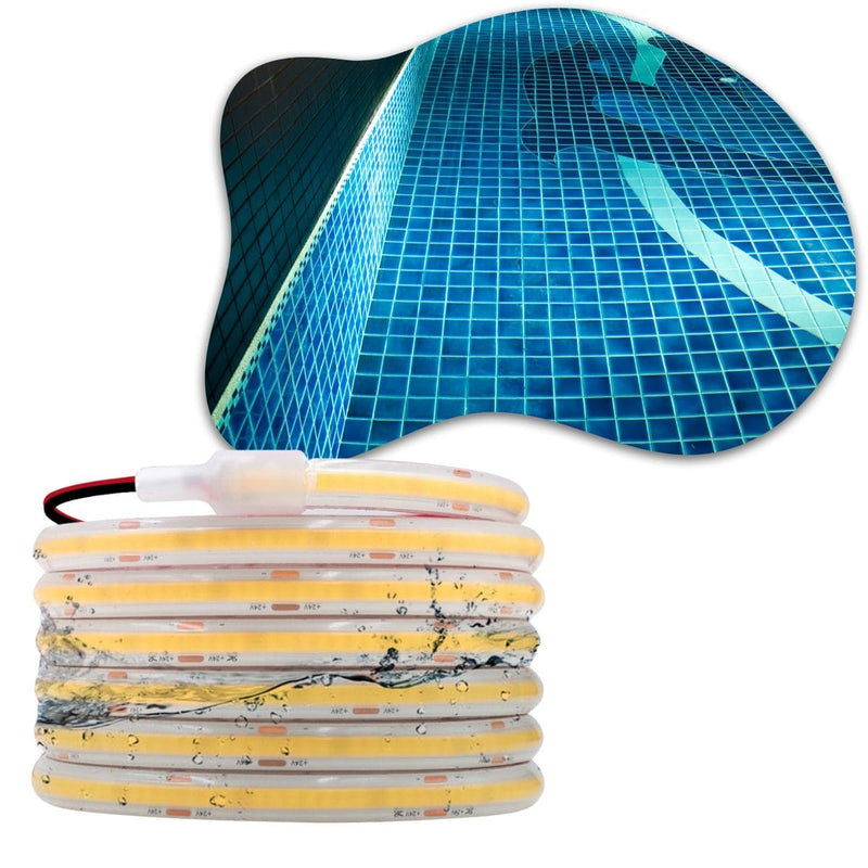 FITA COB IP68 12W/M A PROVA D'ÁGUA 24V 1200LUMENS 30 METROS