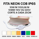 FITA NEON COB IP65 10W/M 1100LM/M 10MM 110V OU 220V