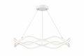 Pendente Essence LED Moderno Ondulado Dourado Bivolt