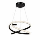 Pendente Spirale LED Moderno Dourado com Design Espiral Bivolt
