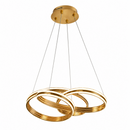 Pendente LED ASR Infinity Orbit Gold 95W Dimerizável 3 Cores Moderno Bivolt