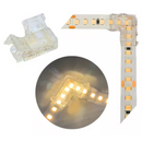 CONECTOR FITA LED KIT 10 CONECTOR 90° PARA FITAS LED DE 8MM OU 10MM